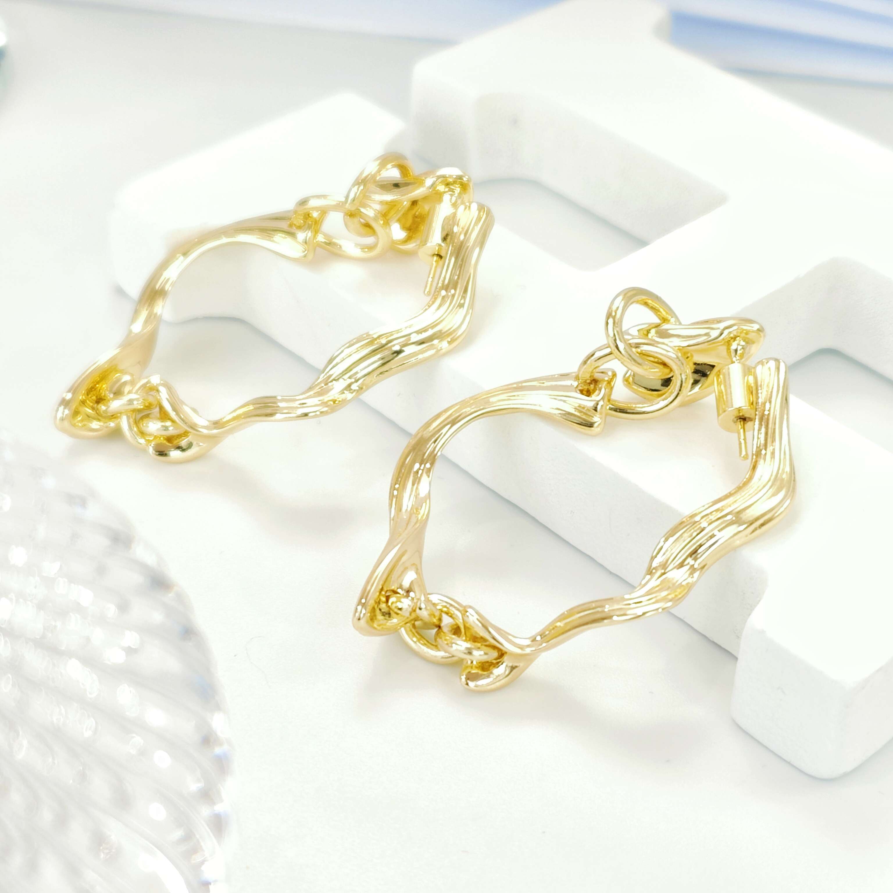 Gold Line Earrings