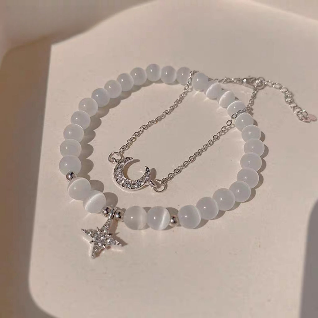 Star & Moon Pendant Bracelets