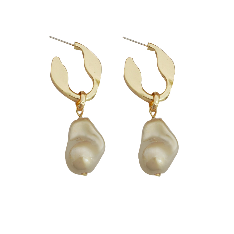 Irregular Baroque Pearl drop Earrings