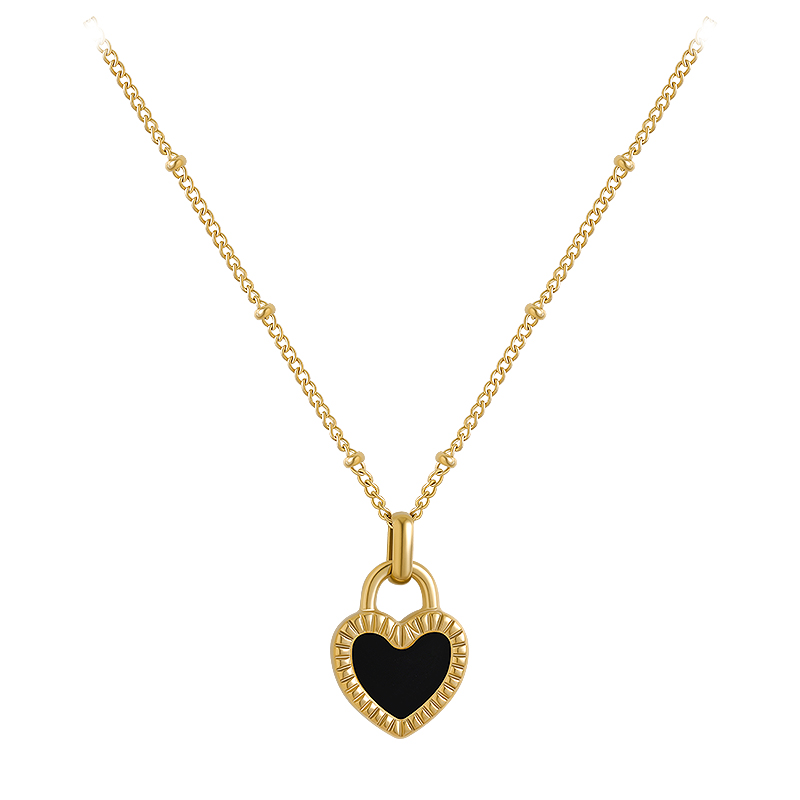 Double-sided Heart Pendant Necklace